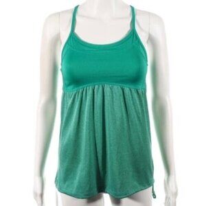 Champion Athletic Tank Top Size XS Racerback Shelf Bra Empire Green Adjustable